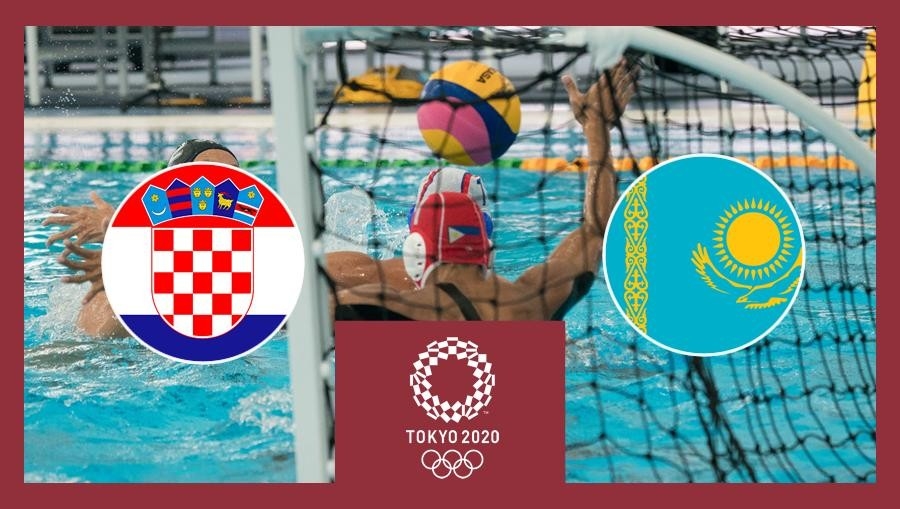 OI Tokio 2020: Vaterpolo - skupina 1. kolo: Hrvatska - Kazahstan